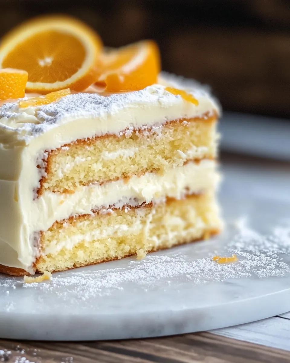 Fresh Orange Layer Cake