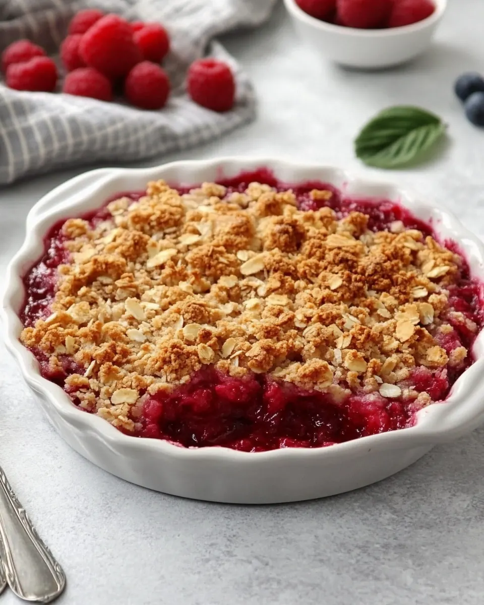Fresh Raspberry Crisp