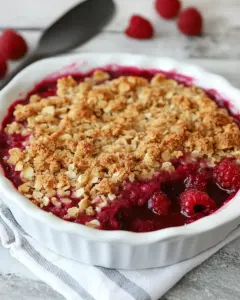 Fresh Raspberry Crisp