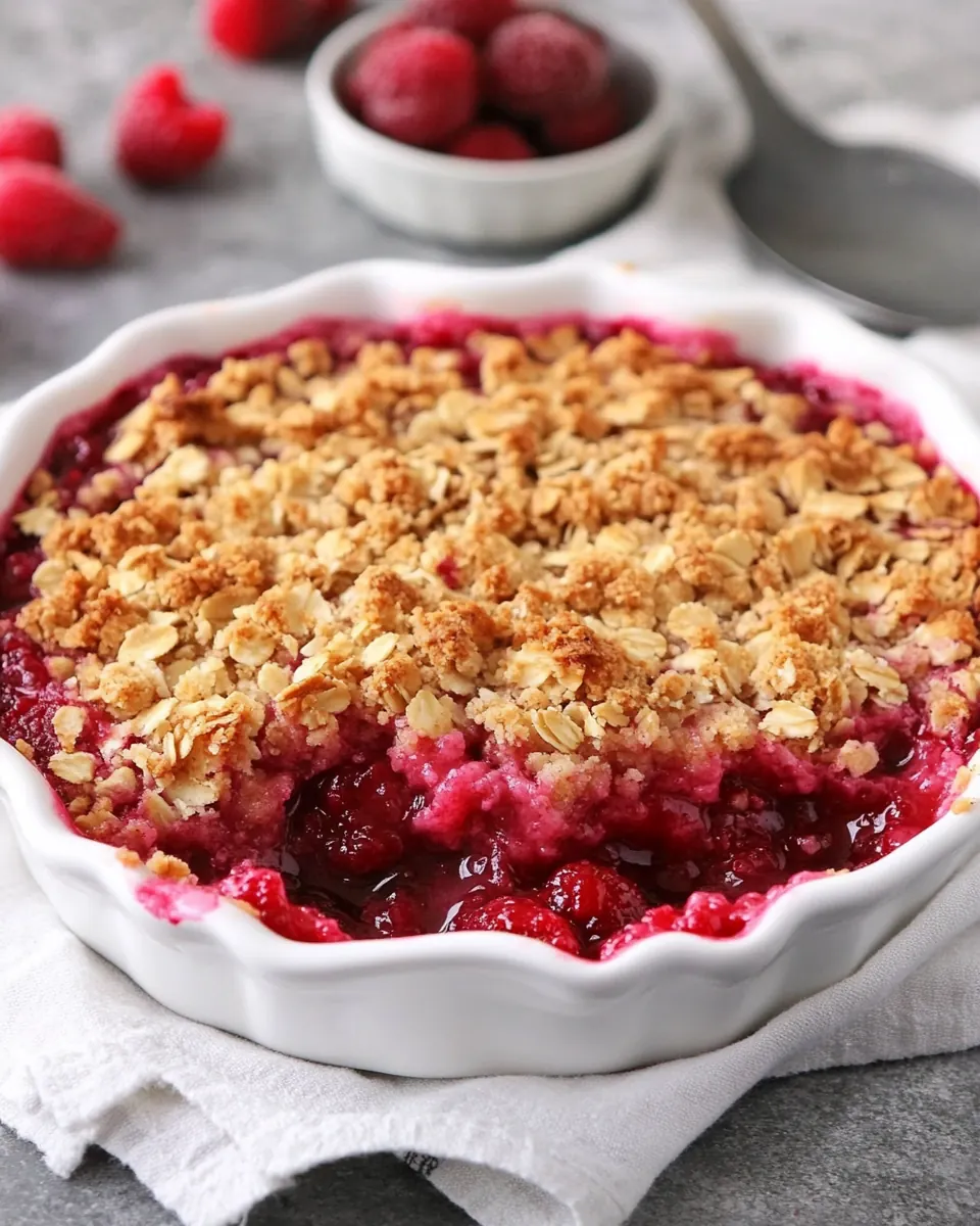 Fresh Raspberry Crisp