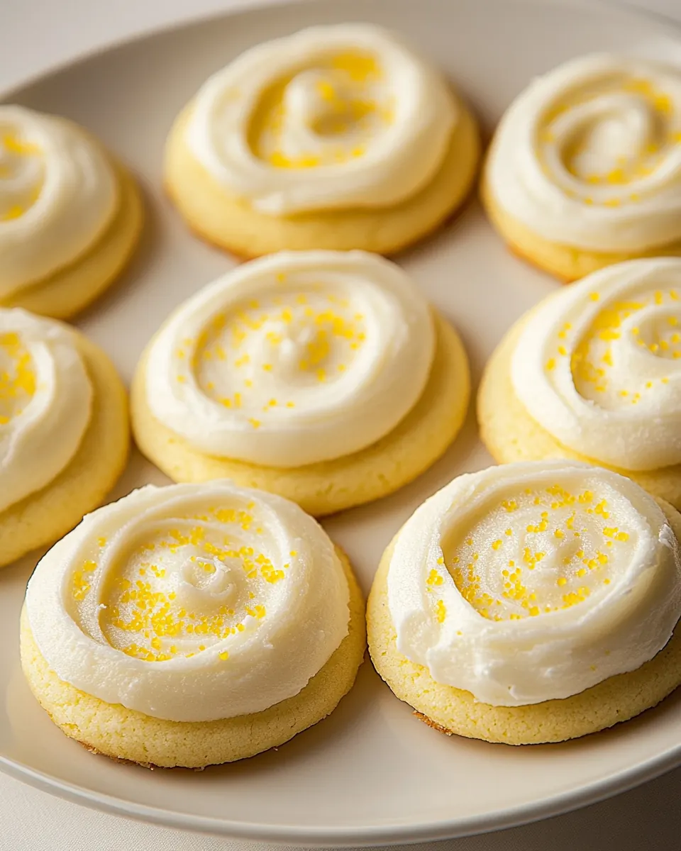 Frosted Lemon Sugar Cookies