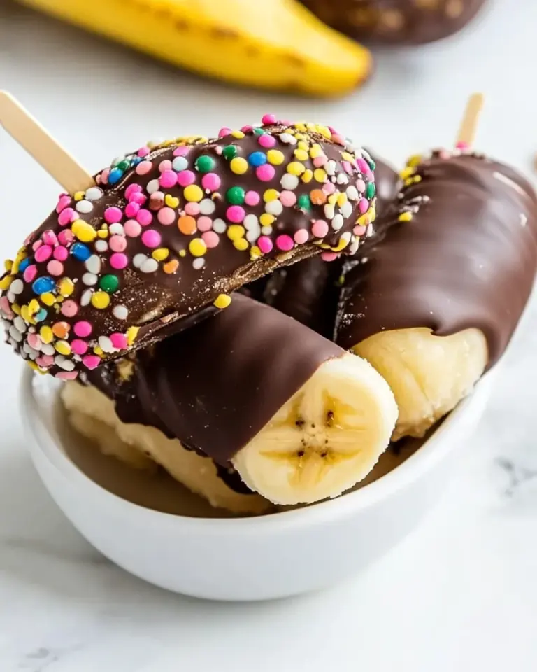 Frozen Chocolate Covered Bananas