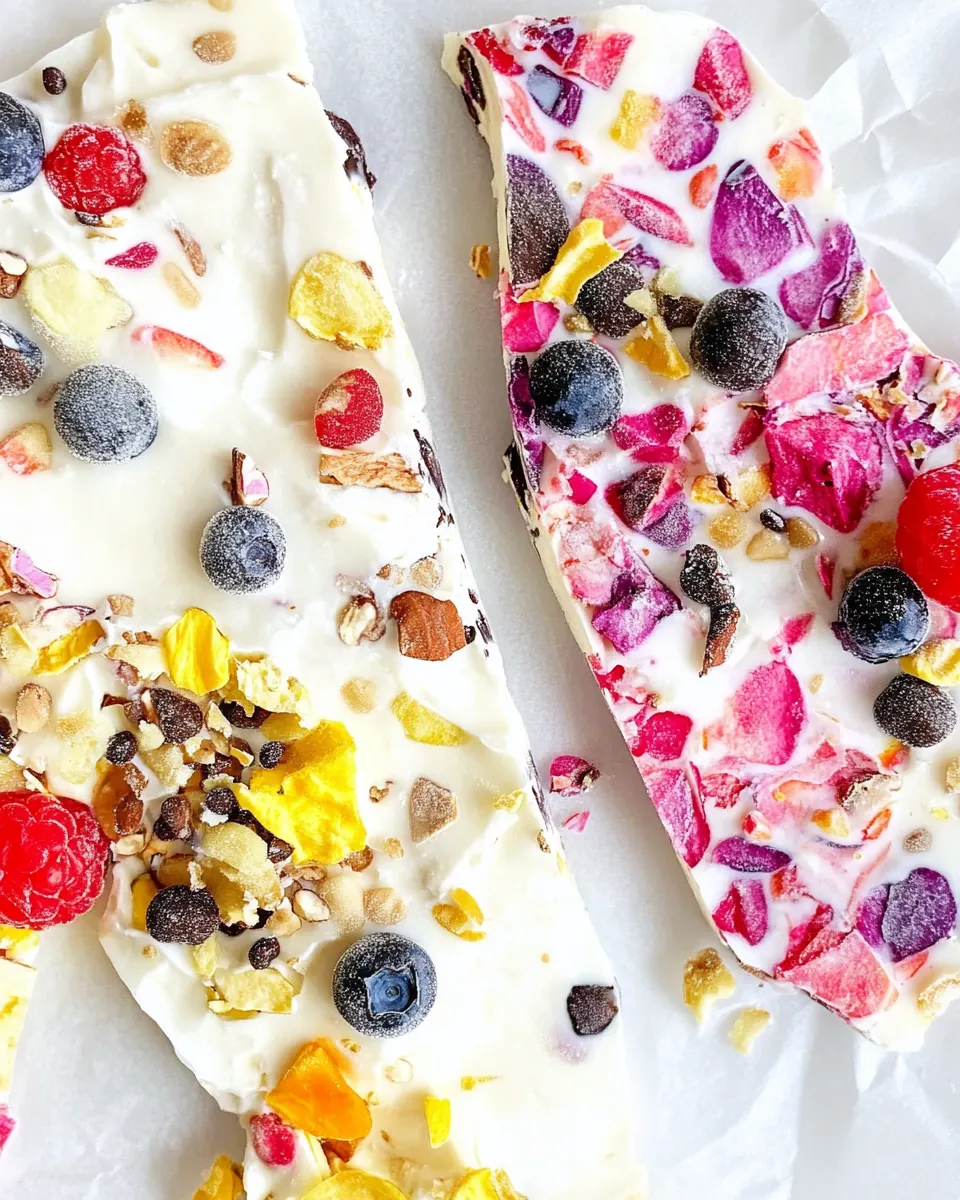 Frozen Yogurt Bark