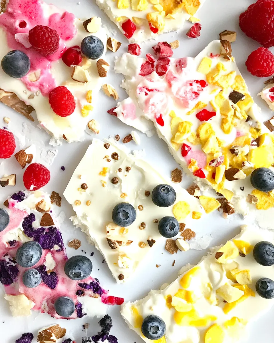 Frozen Yogurt Bark