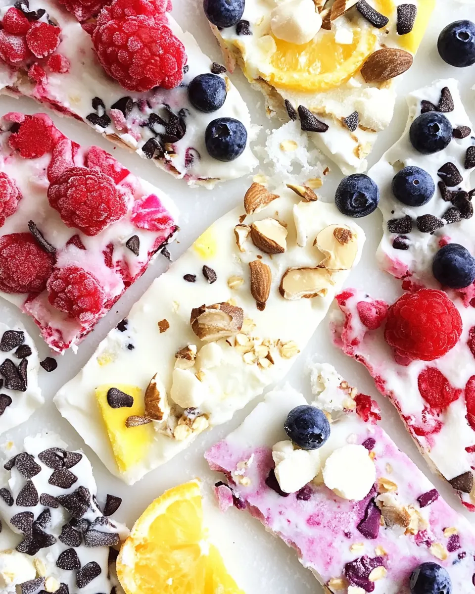 Frozen Yogurt Bark
