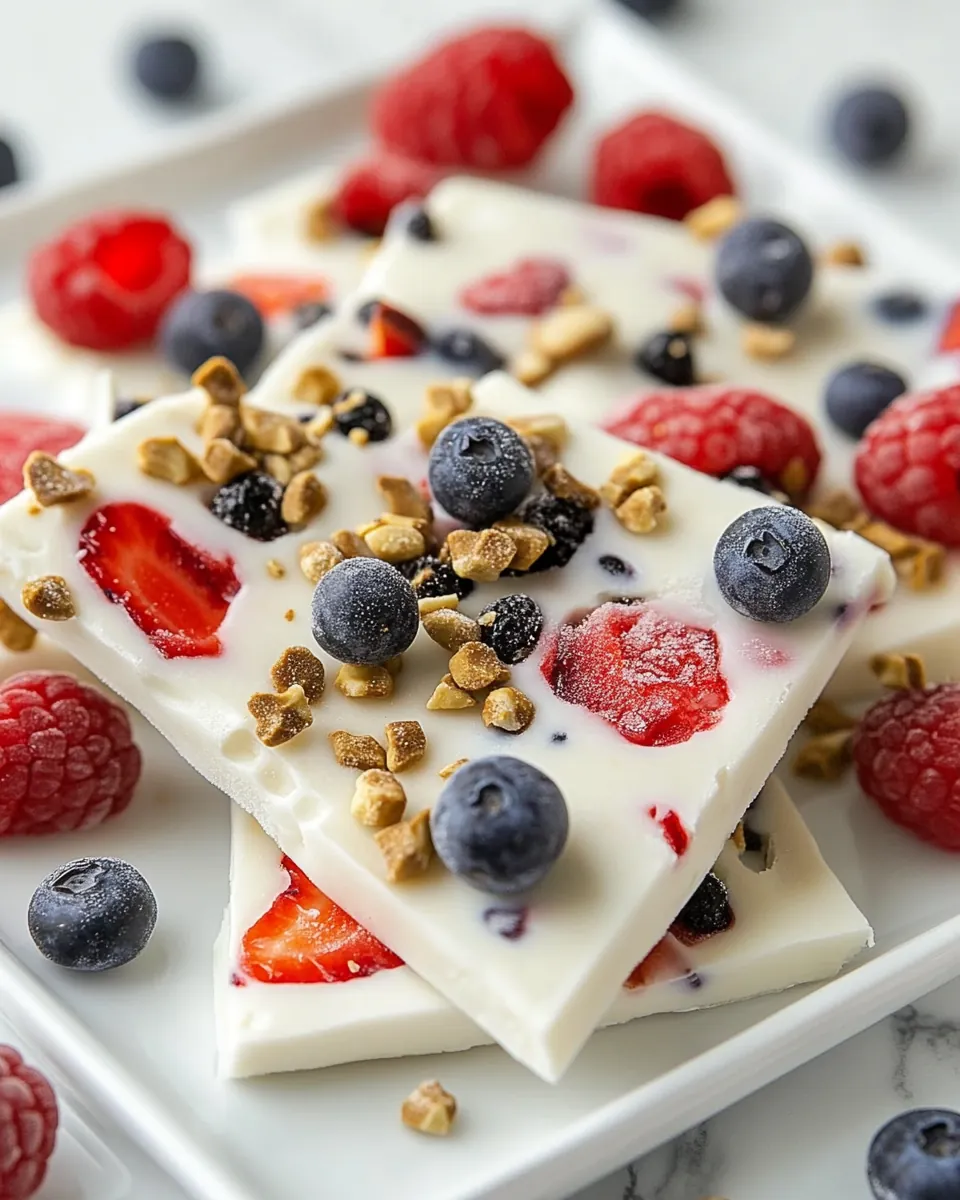 Frozen Yogurt Bark