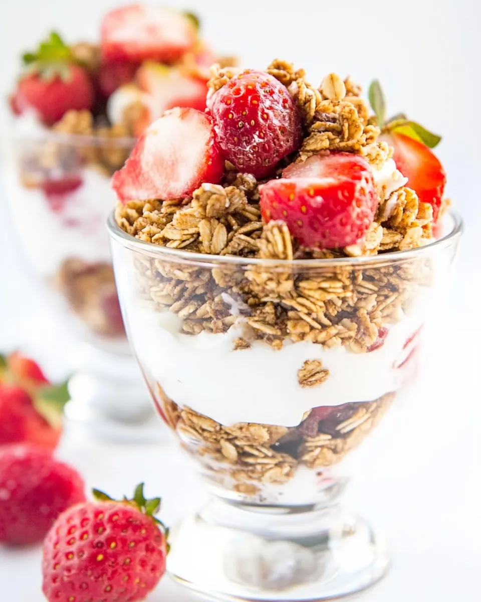 Fruit and Yogurt Parfaits with Easy Granola