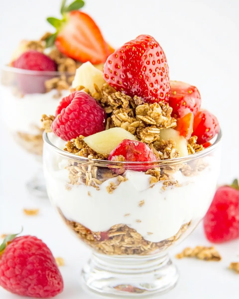 Fruit and Yogurt Parfaits with Easy Granola