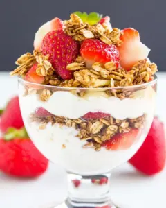 Fruit and Yogurt Parfaits with Easy Granola