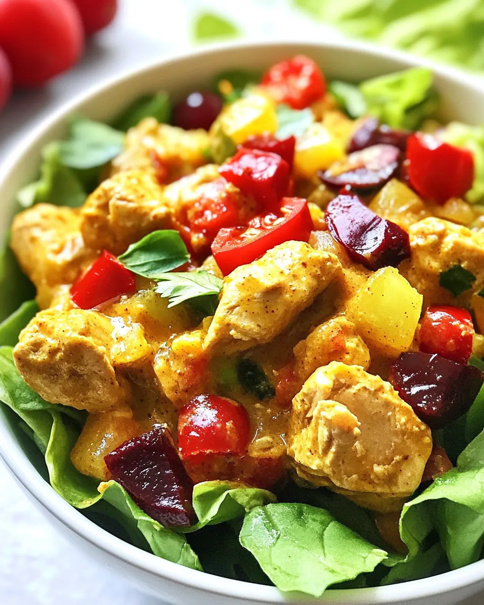 Fruity Curry Chicken Salad