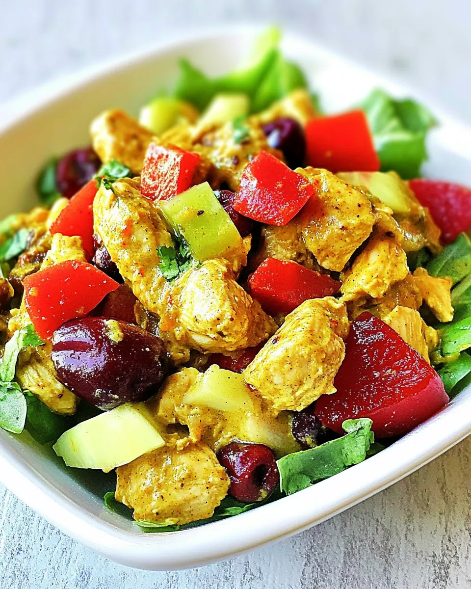 Fruity Curry Chicken Salad