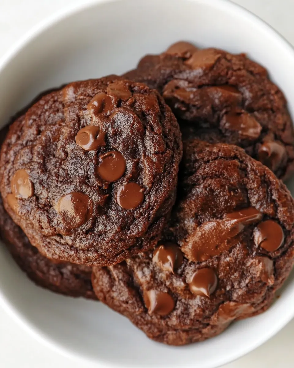 Fudgy Chocolate Zucchini Cookies
