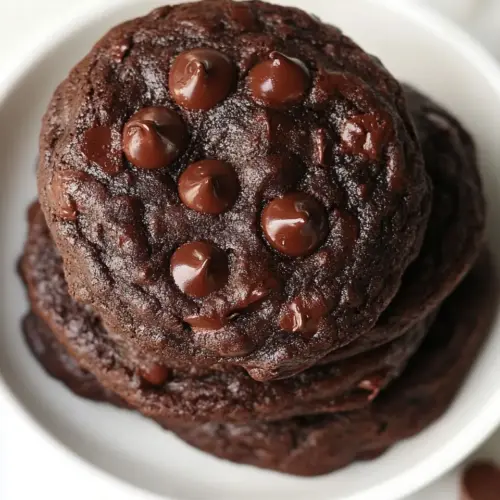 Fudgy Chocolate Zucchini Cookies
