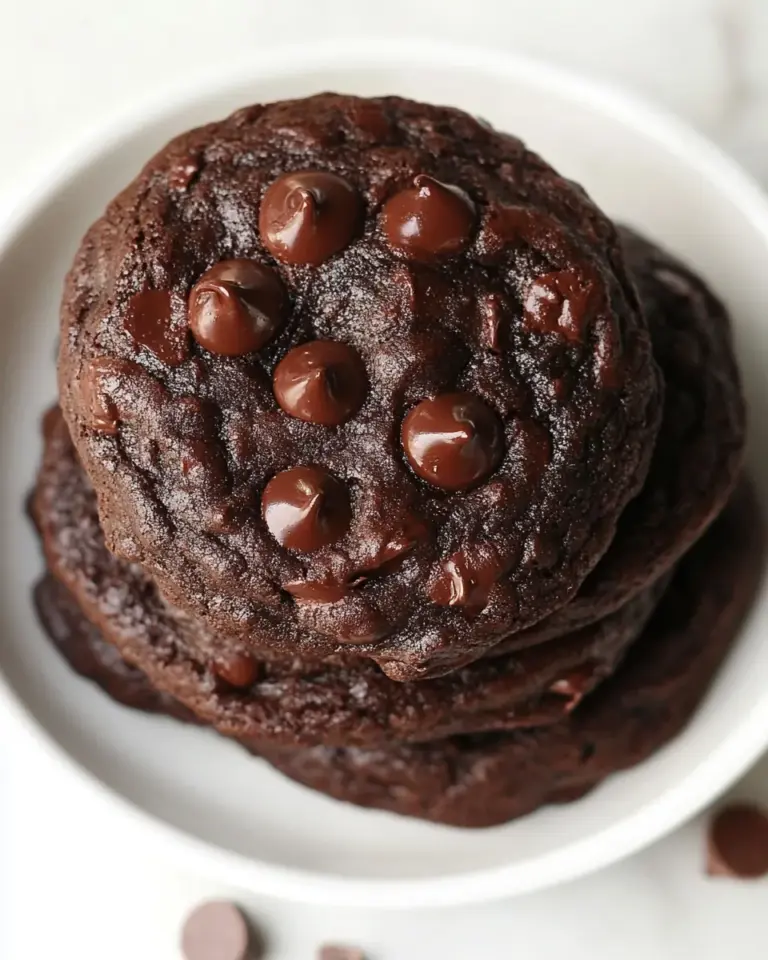 Fudgy Chocolate Zucchini Cookies