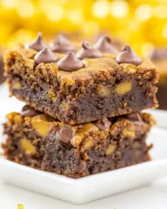 Fudgy Pumpkin Brookies