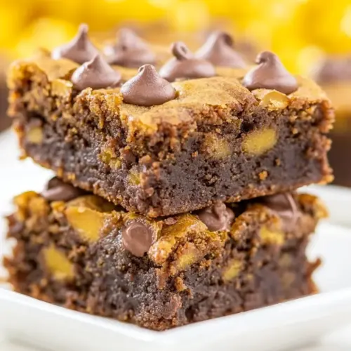 Fudgy Pumpkin Brookies
