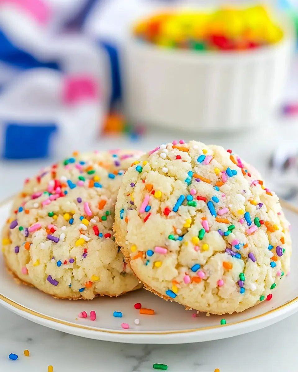 Funfetti Cake Mix Cookies