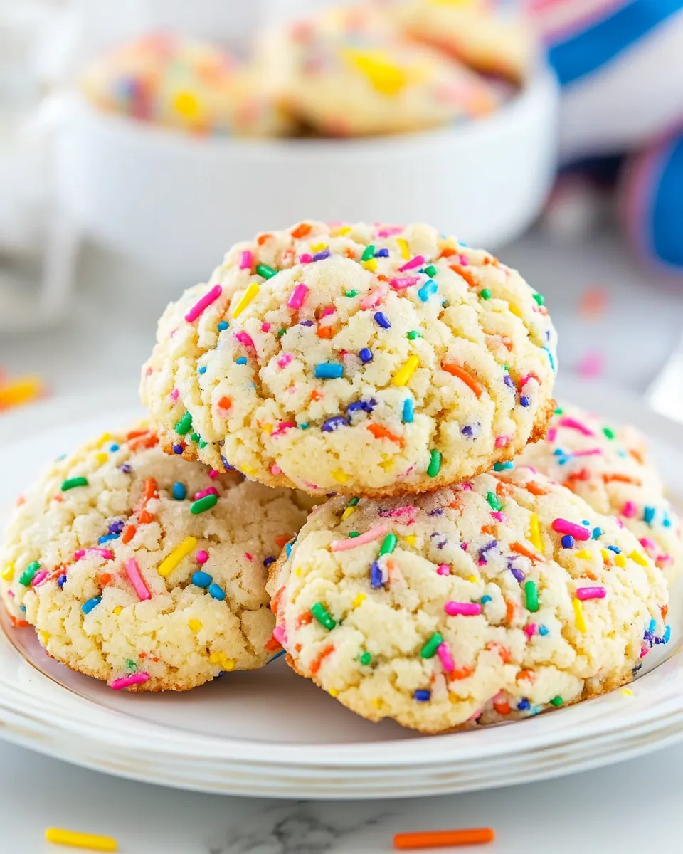 Funfetti Cake Mix Cookies