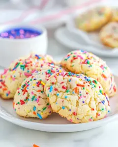 Funfetti Cake Mix Cookies