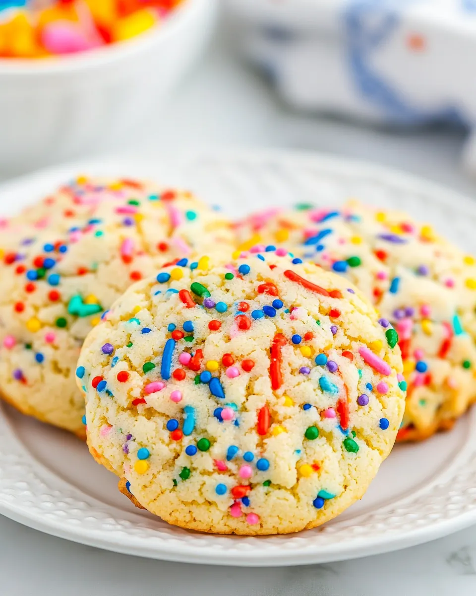 Funfetti Cake Mix Cookies