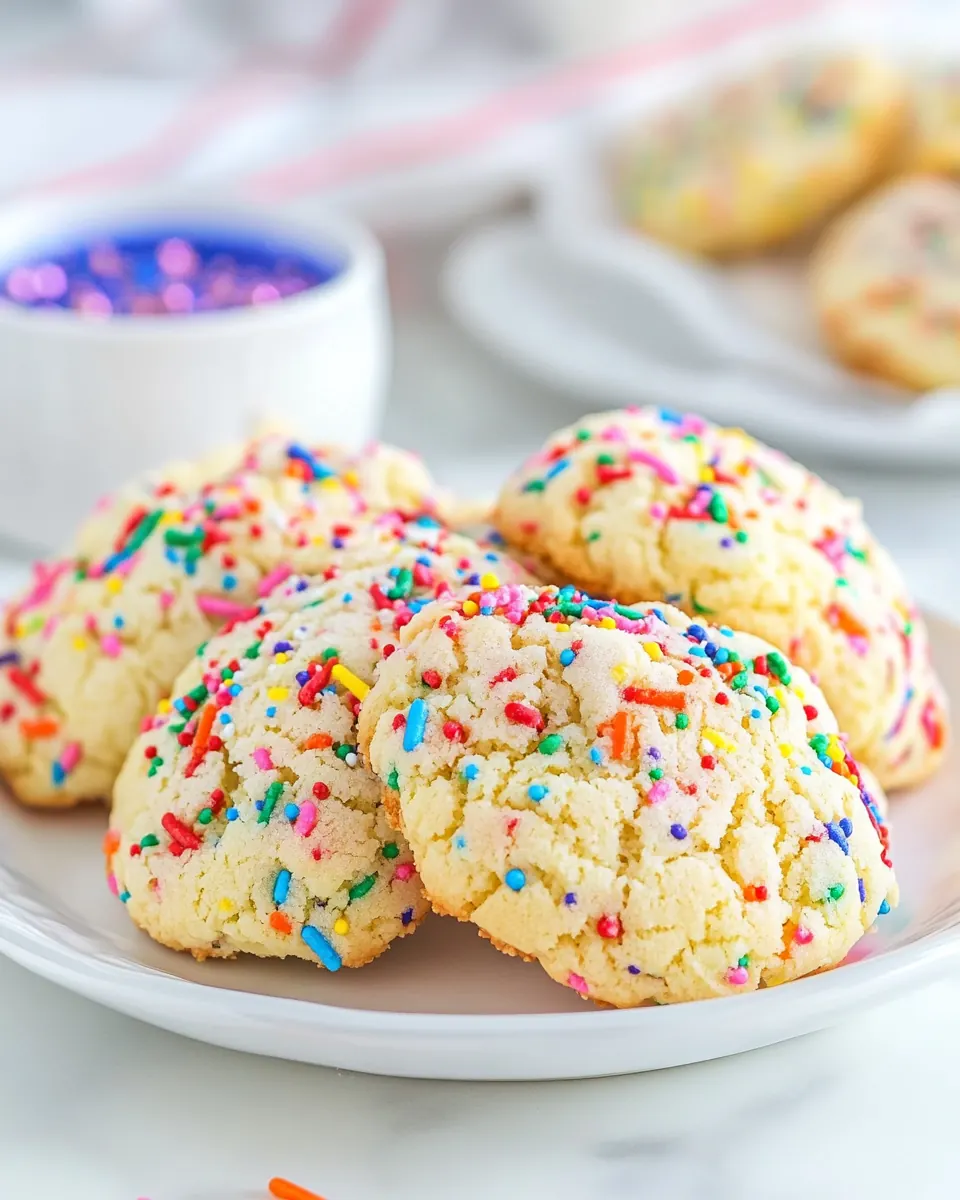 Funfetti Cake Mix Cookies