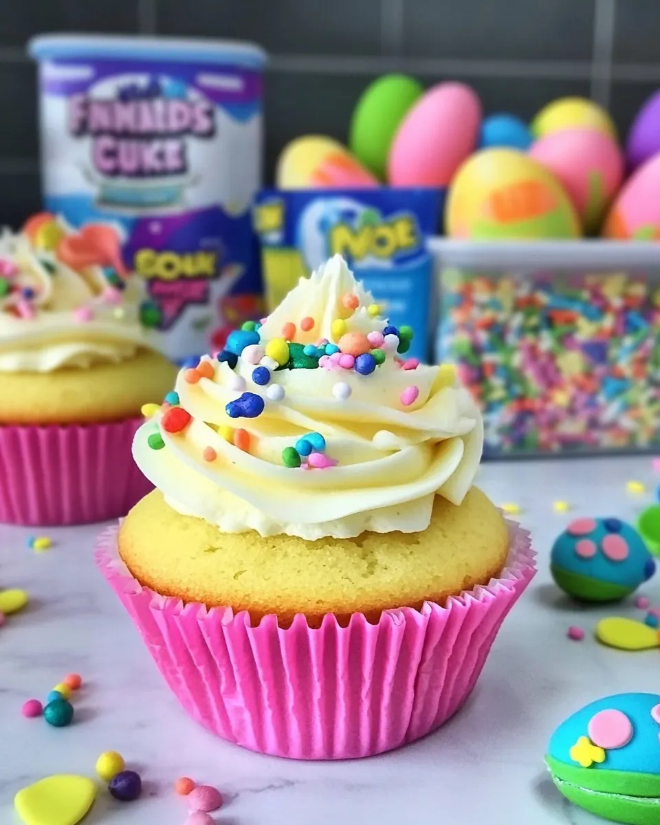 Funfetti Easter Cupcakes