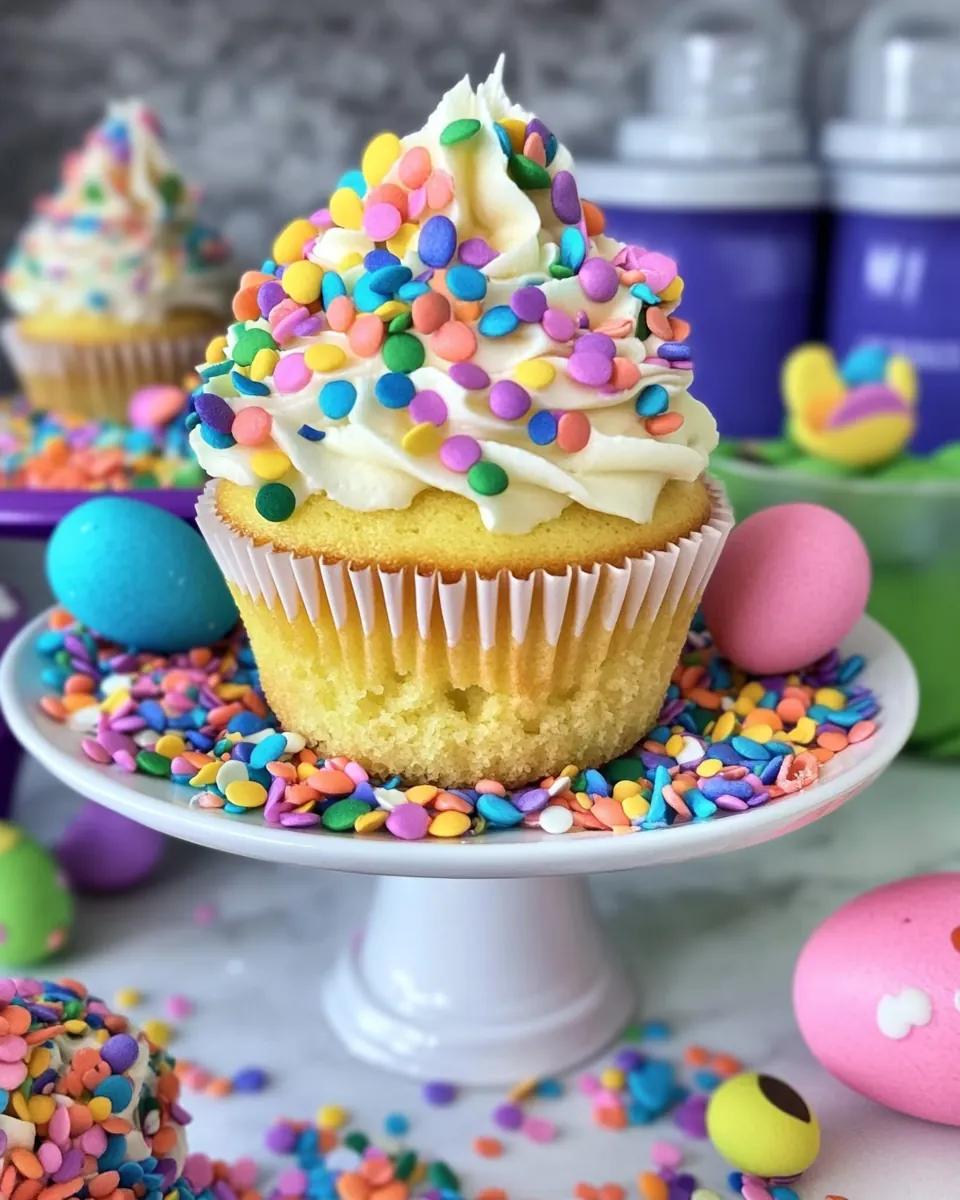 Funfetti Easter Cupcakes