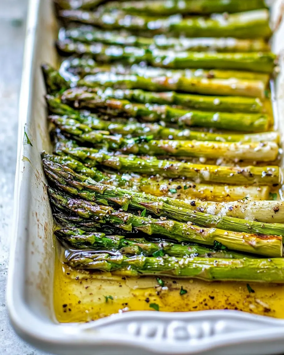 Garlic Browned Butter Asparagus