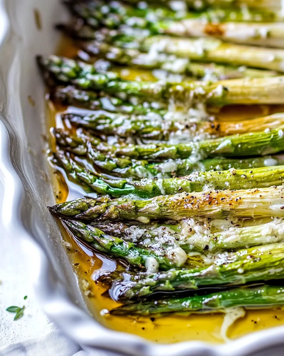 Garlic Browned Butter Asparagus