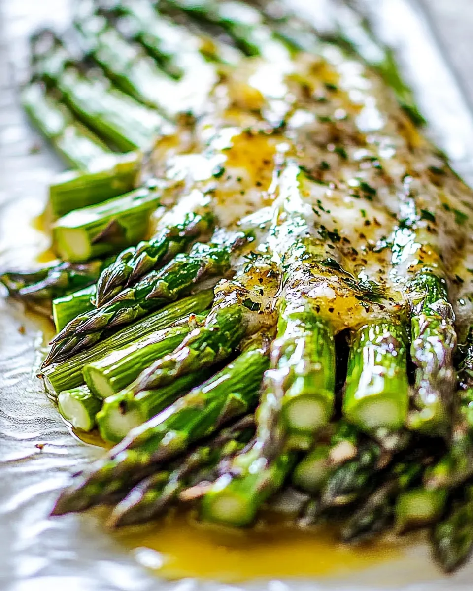 Garlic Browned Butter Asparagus