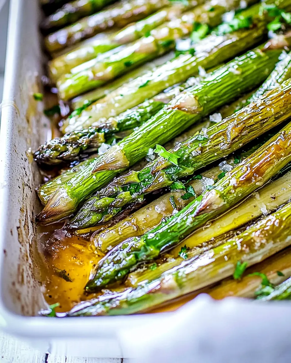 Garlic Browned Butter Asparagus