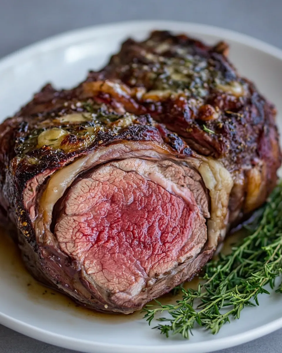 Garlic Butter Prime Rib