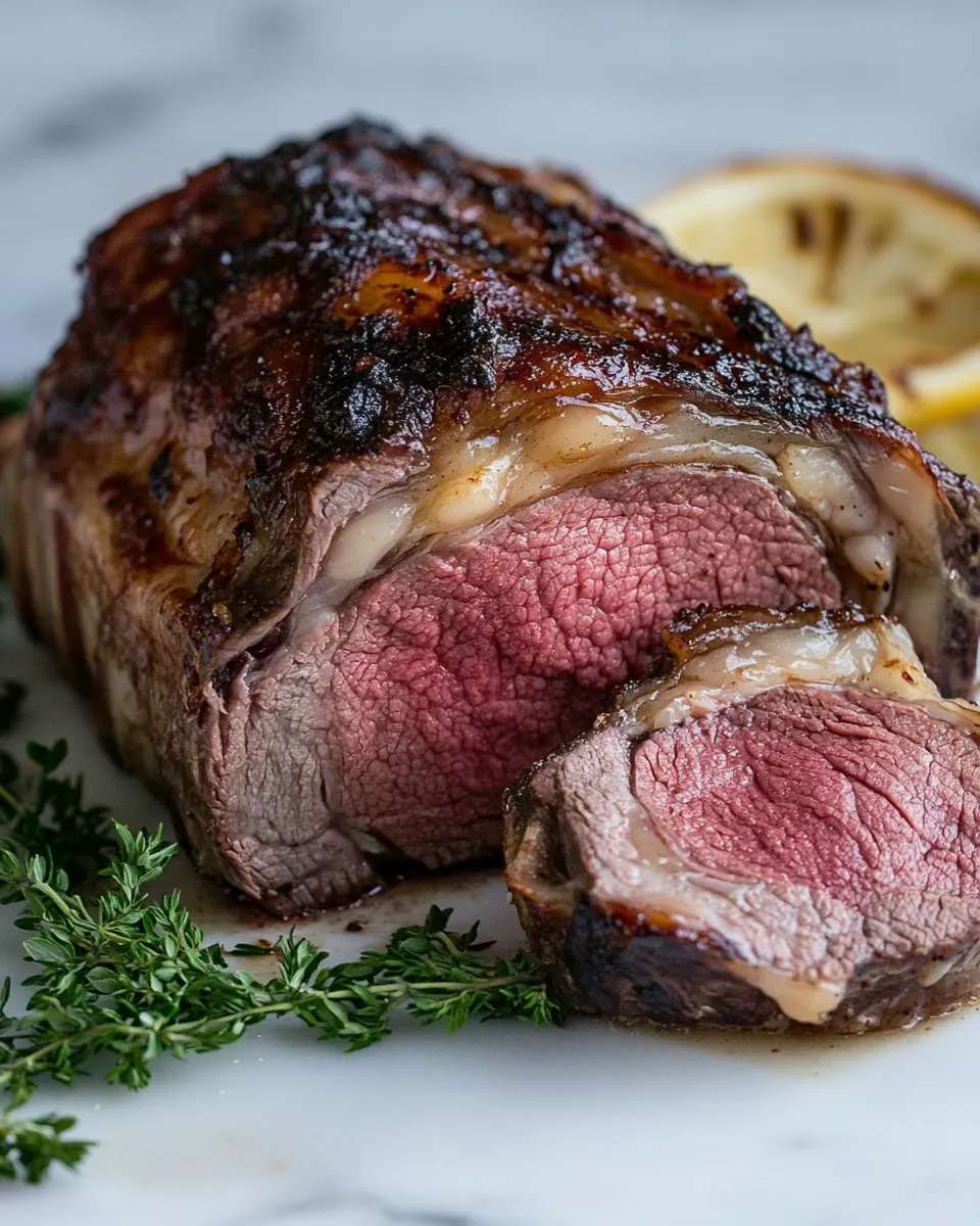 Garlic Butter Prime Rib