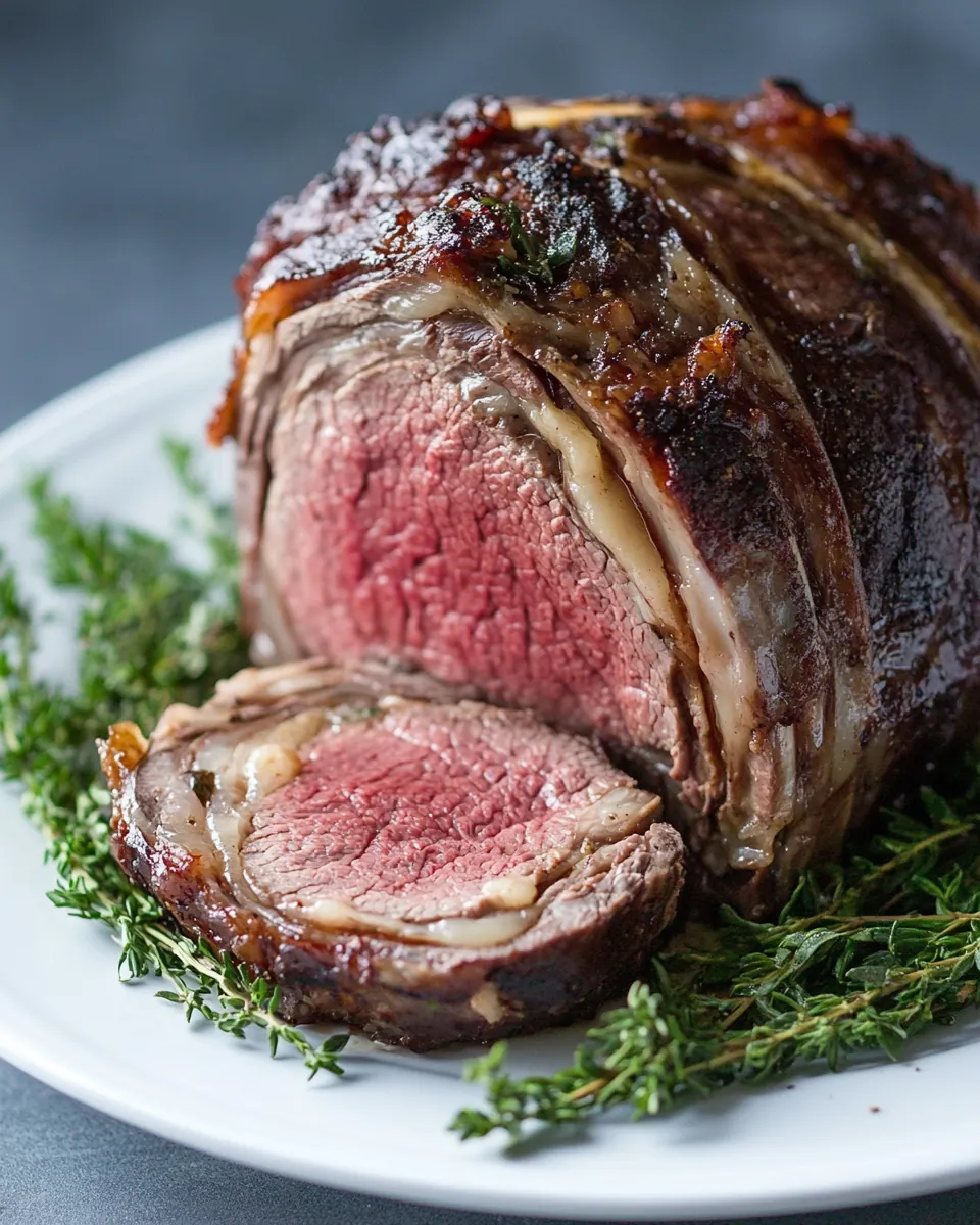 Garlic Butter Prime Rib