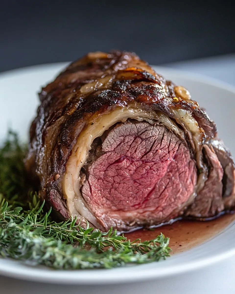 Garlic Butter Prime Rib