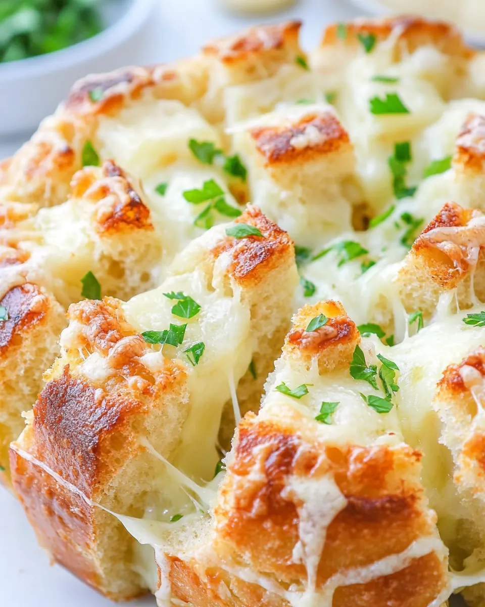 Garlic Cheesy Pull Apart Bread