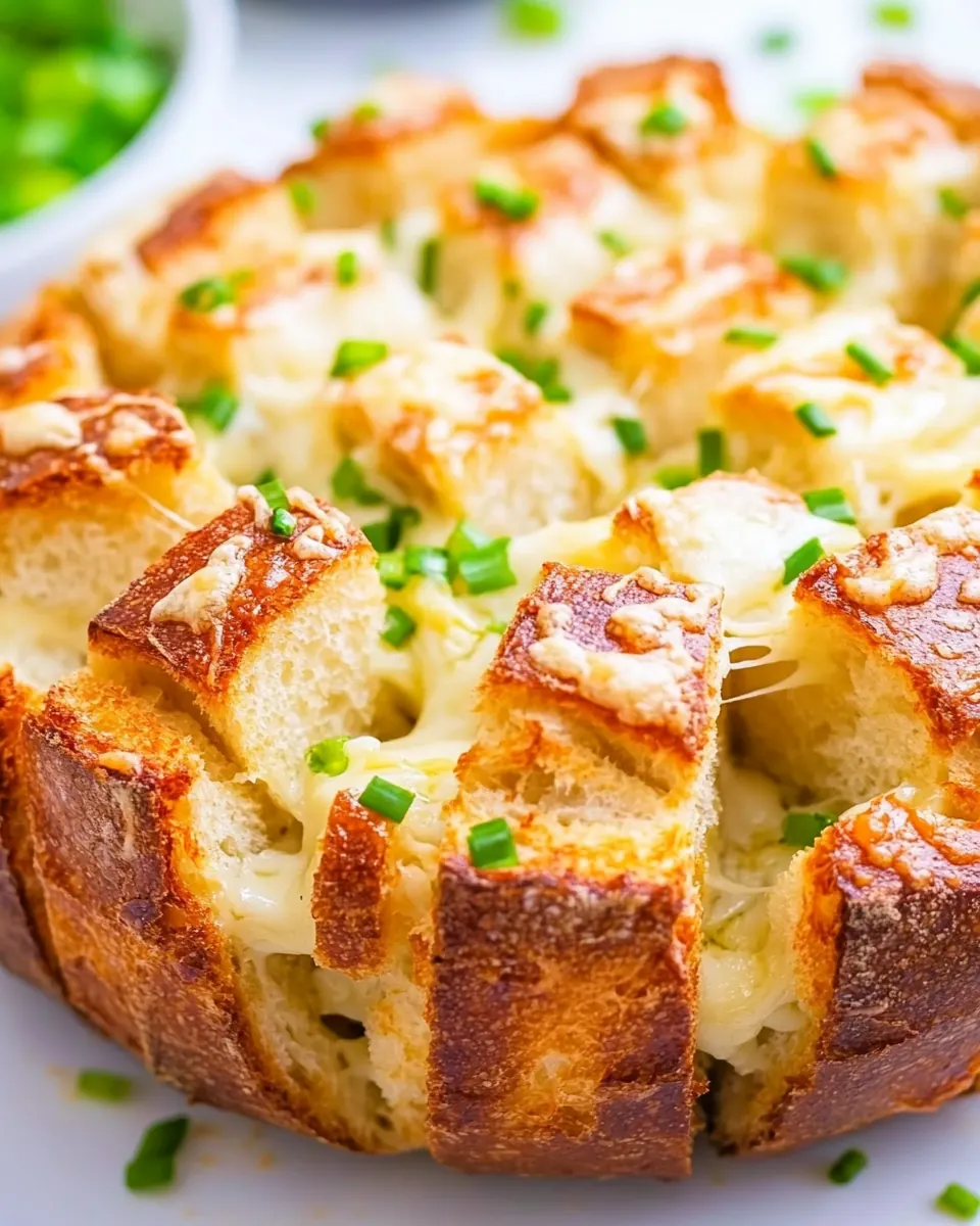 Garlic Cheesy Pull Apart Bread