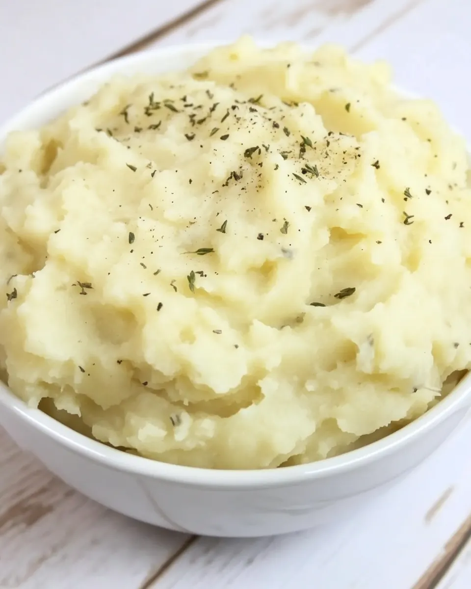 Garlic Cream Cheese Mashed Potatoes