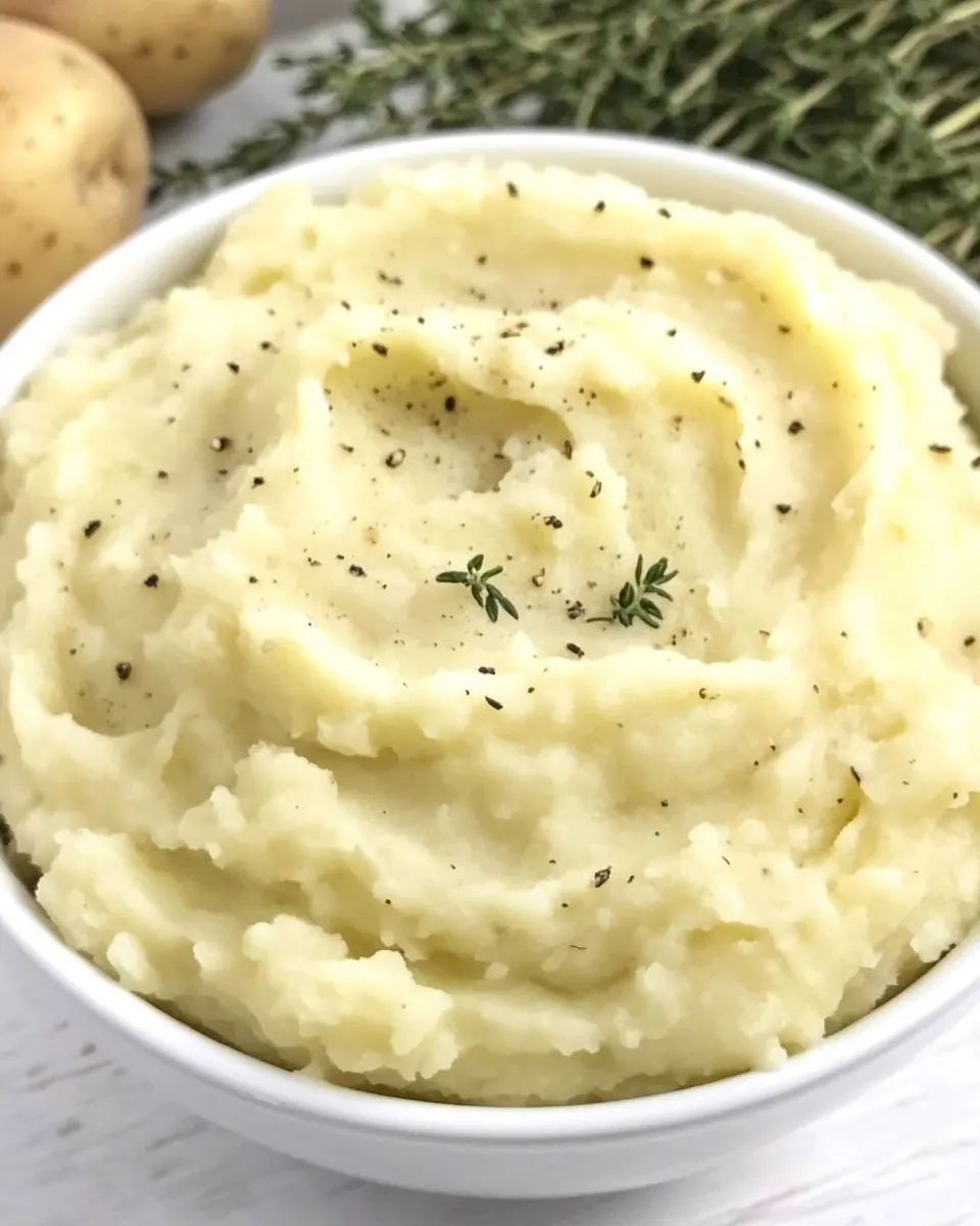 Garlic Cream Cheese Mashed Potatoes