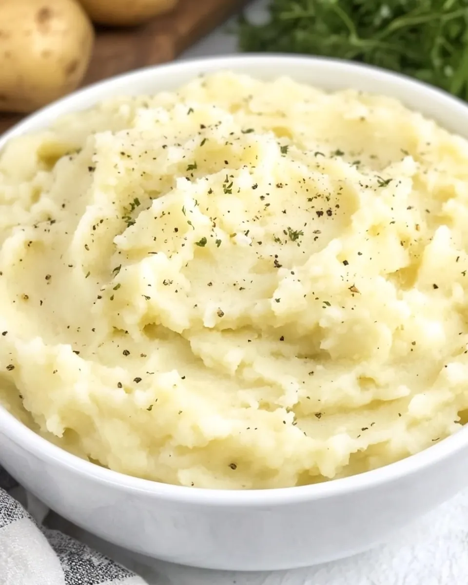 Garlic Cream Cheese Mashed Potatoes