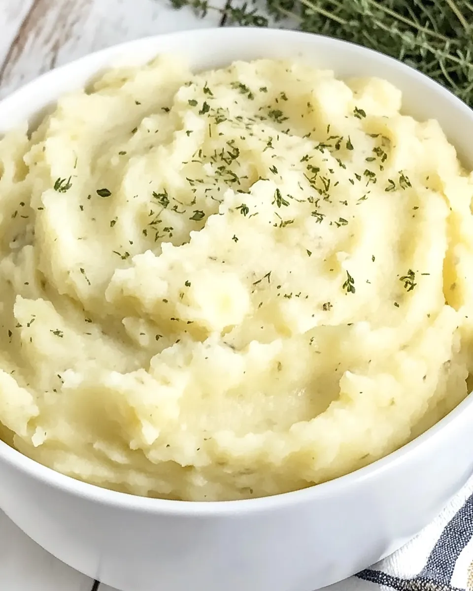 Garlic Cream Cheese Mashed Potatoes