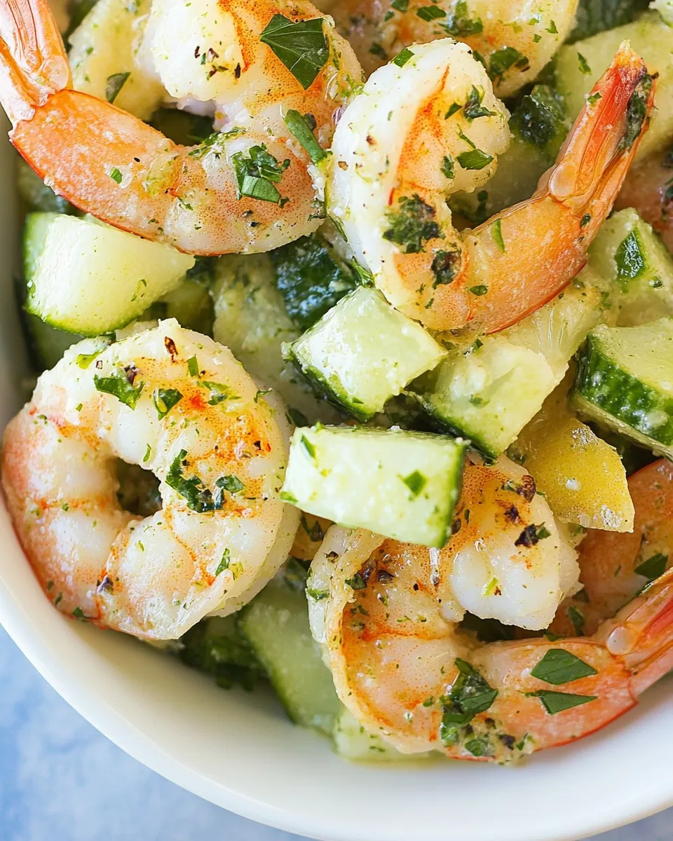 Garlic Lime Roasted Shrimp Salad