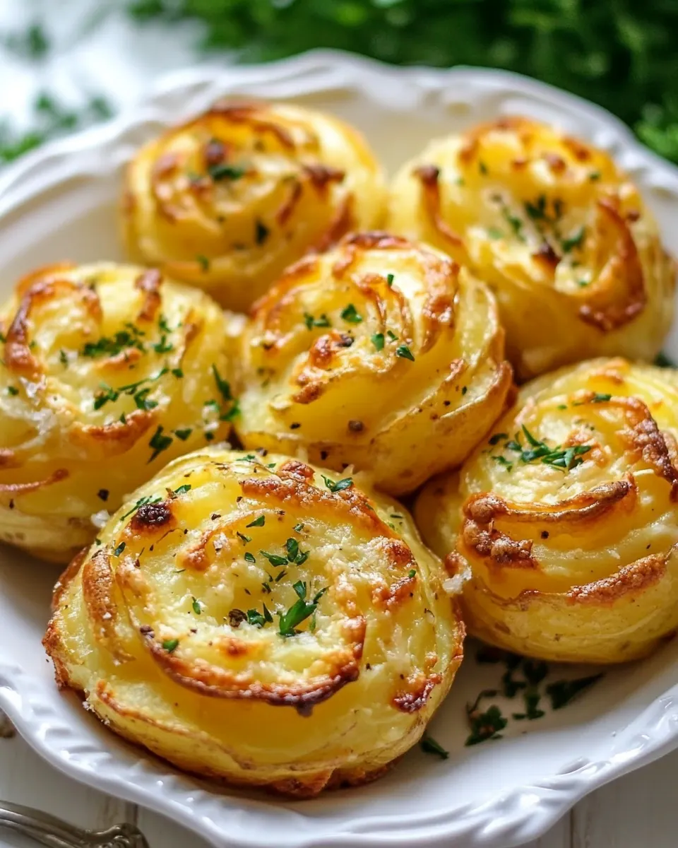 Garlic Parmesan Duchess Potatoes