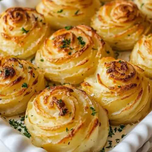 Garlic Parmesan Duchess Potatoes