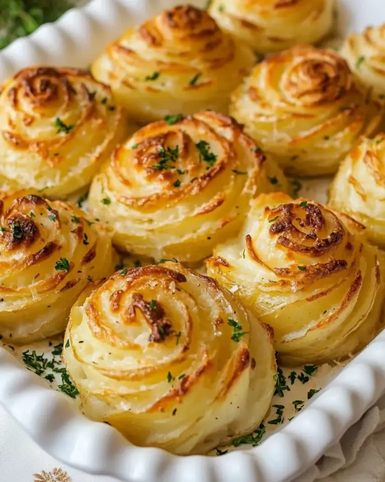 Garlic Parmesan Duchess Potatoes