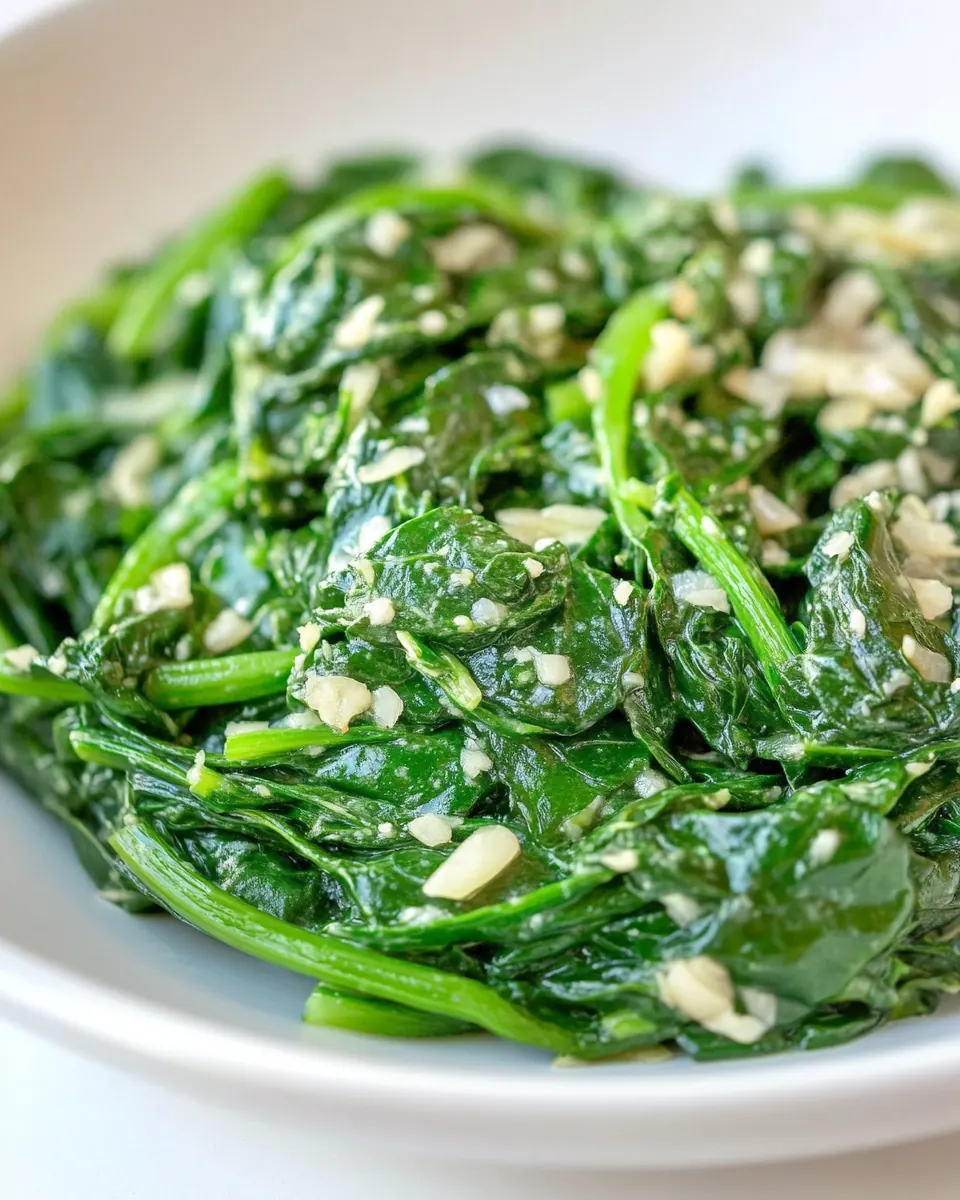 Garlic Sautéed Spinach