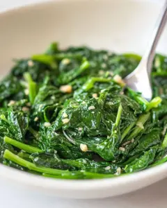 Garlic Sautéed Spinach