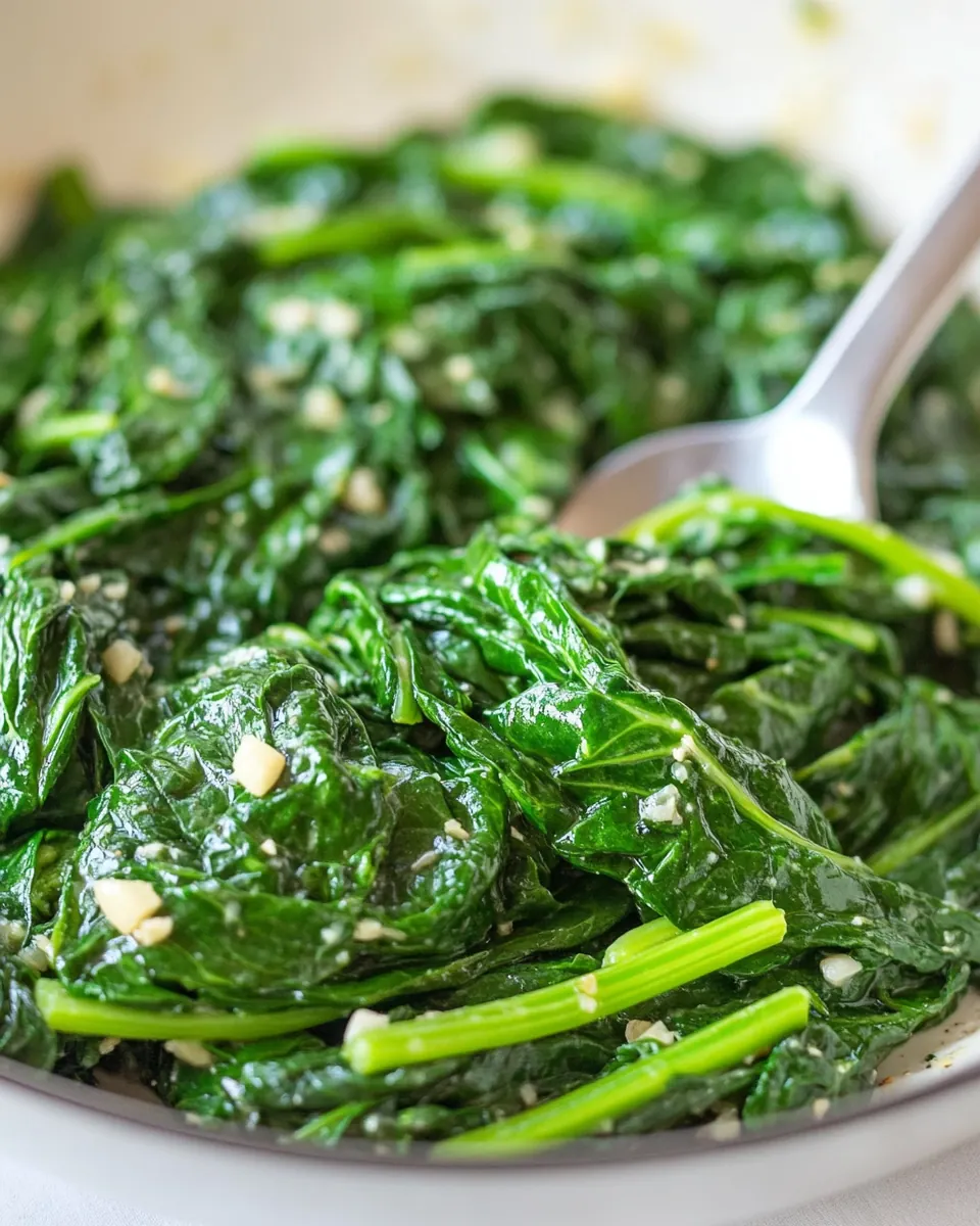 Garlic Sautéed Spinach