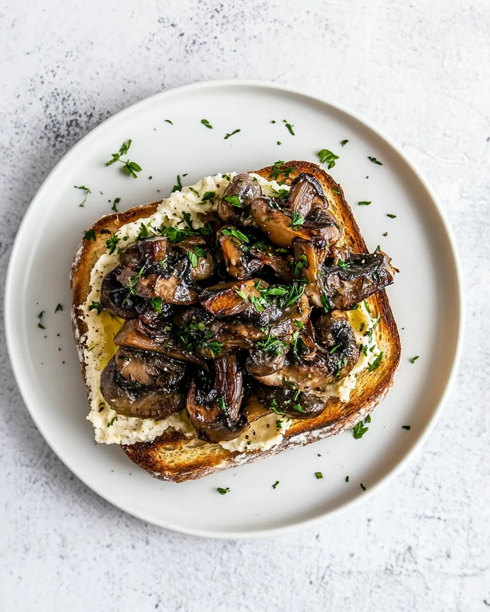 Garlic Wild Mushrooms on Toast