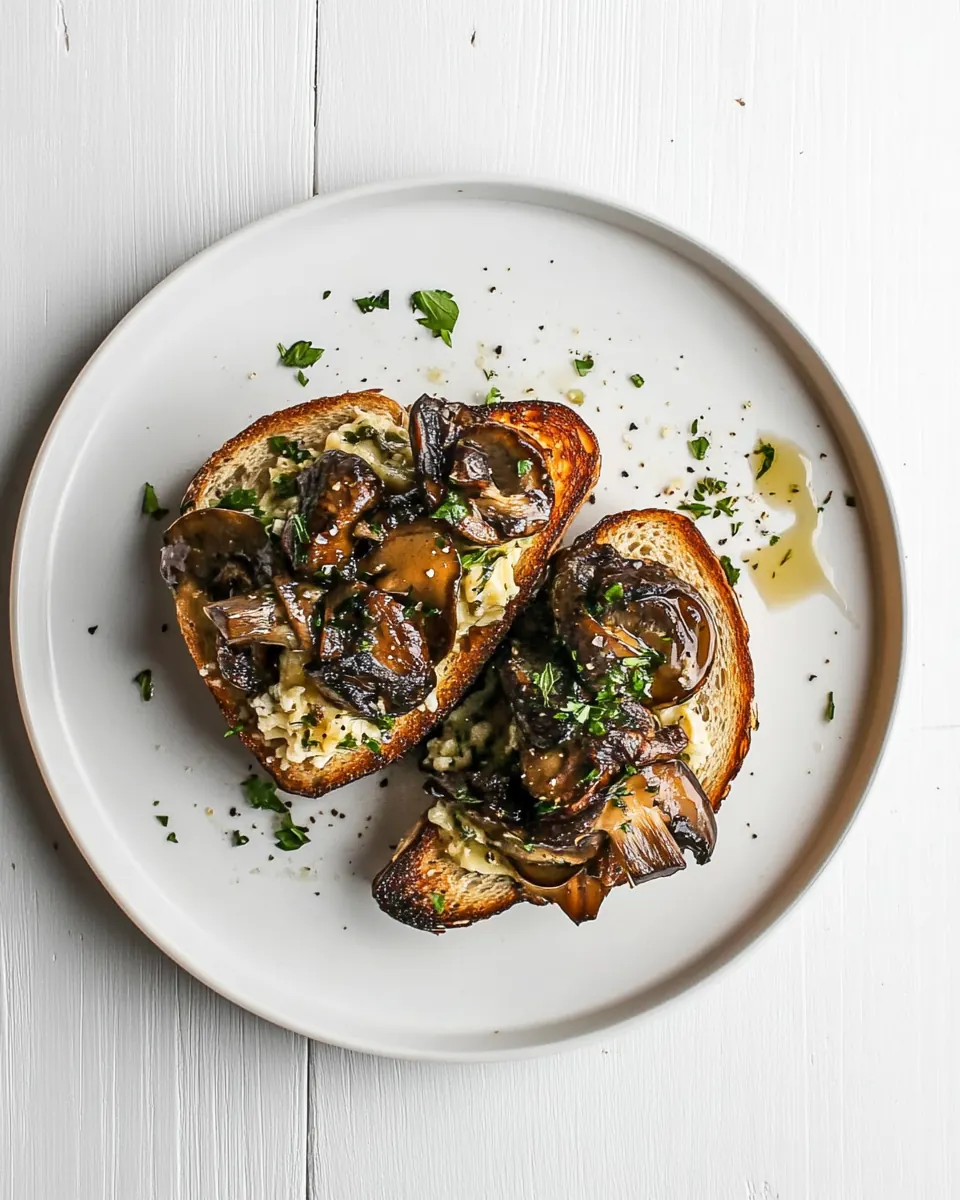 Garlic Wild Mushrooms on Toast